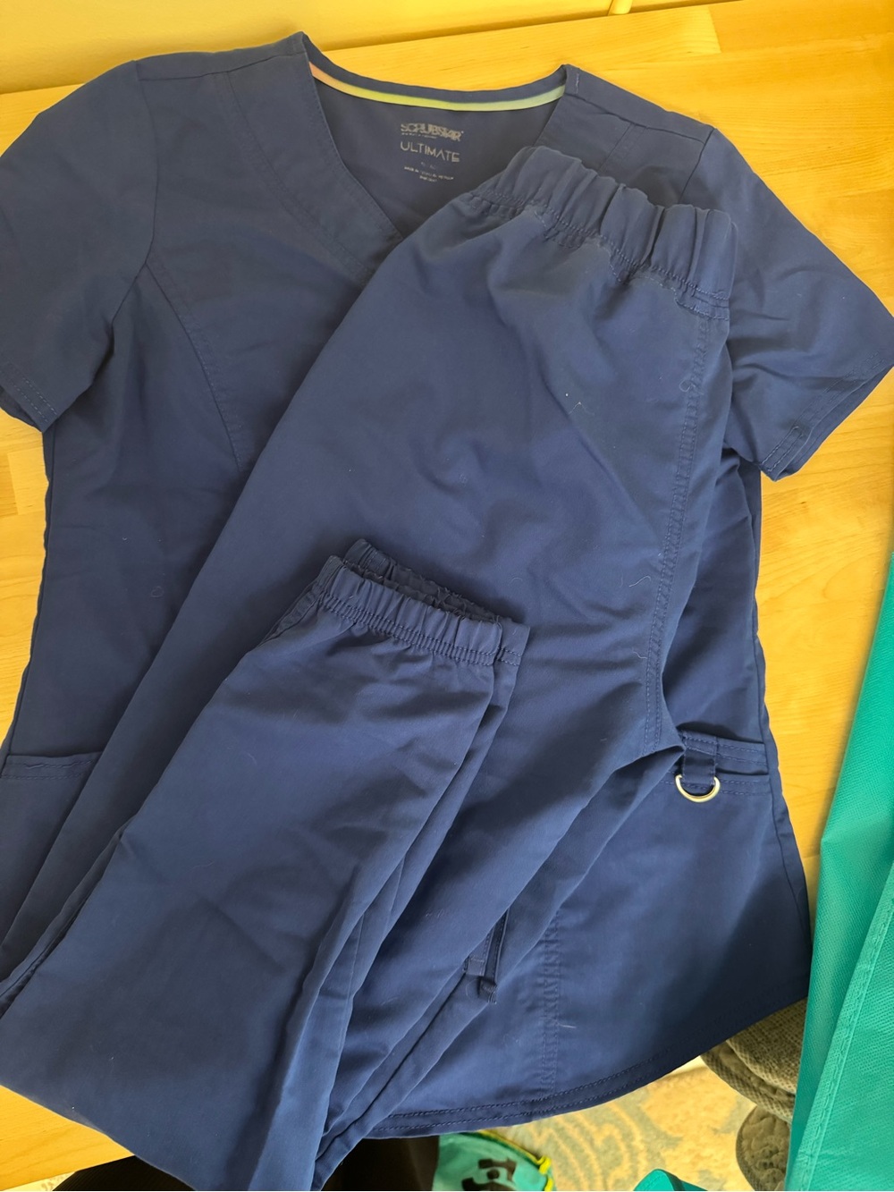 Women's Navy Scrub Set